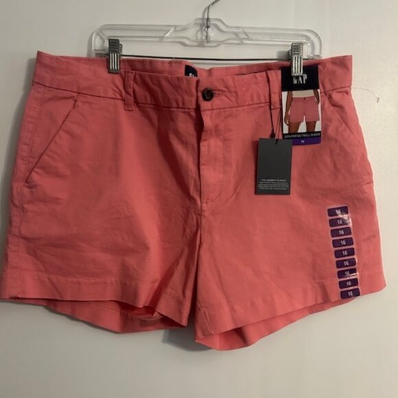 GAP Strawberry Ice relaxed girlfriend shorts, size 16 - Picture 1 of 4